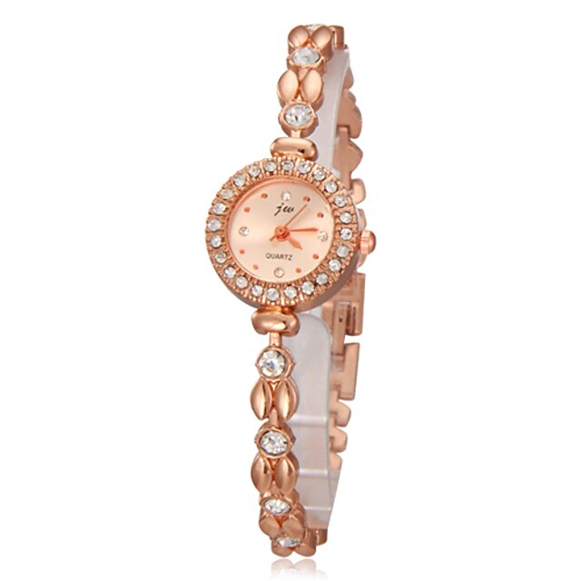  Damen Uhr Armband-Uhr Quartz Gold Imitation Diamant Analog Zeichentrick Elegant Modisch Rotgold