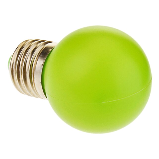  1W E26/E27 Bulb LED Glob 12 70-100 lm Verde AC 220-240 V