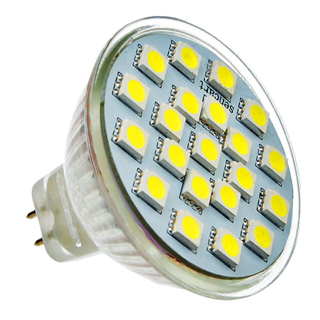  SENCART 1 buc 3 W Spoturi LED 165-180 lm MR16 21 LED-uri de margele SMD 5050 Alb Rece 12 V