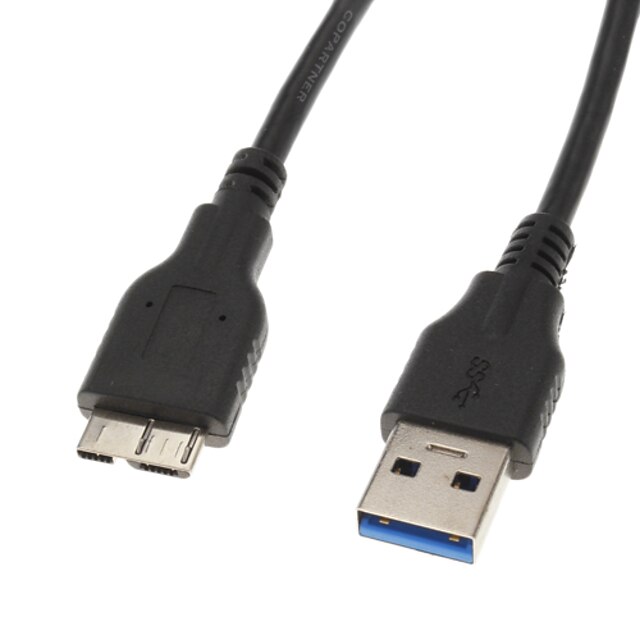  USB 3:00 till Micro USB 3.0 BM Kabel Svart (1M)