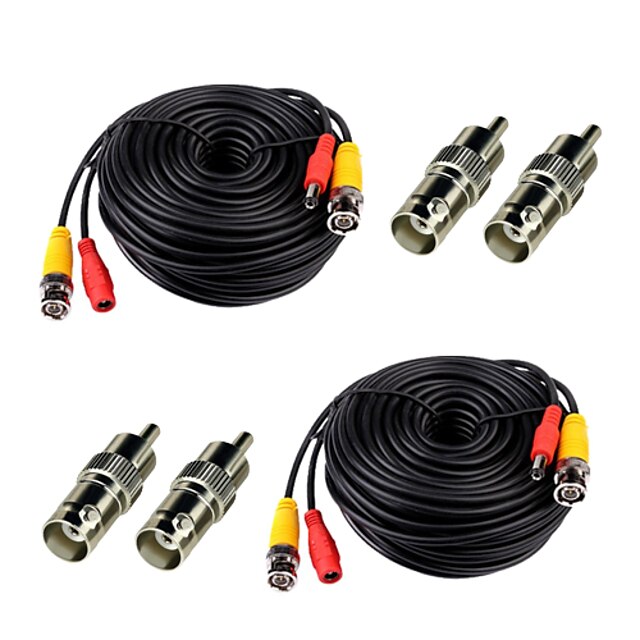  Kabler 2Pcs 150ft for Security Camera with BNC RCA for Sikkerhed Systemer 5000cm 3.5kg