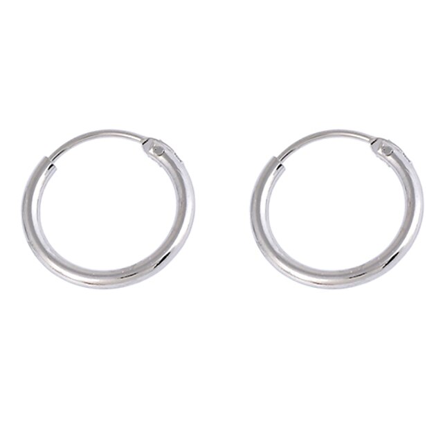  Náušnice - Kruhy minimalistický styl Slitina Circle Shape Round Shape Šperky Pro Denní Ležérní 2pcs