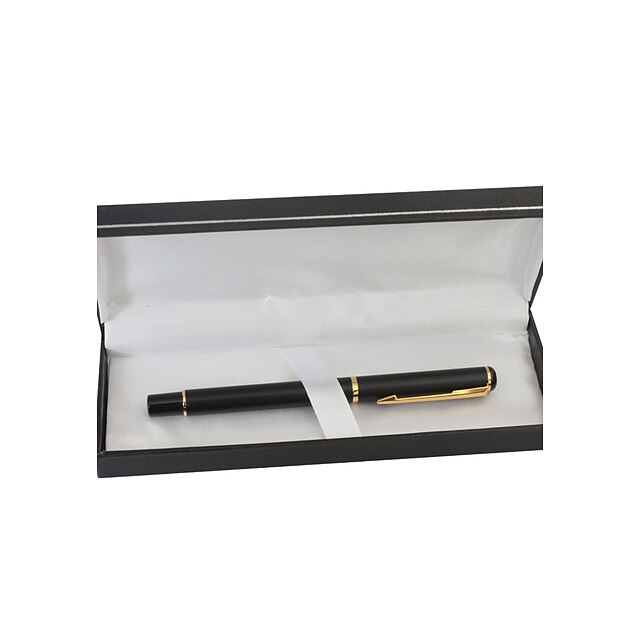  Personalized Business Black Metal Black Ink Gel Pen