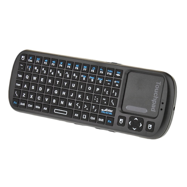 2.4G RF Wireless Handheld Keyboard with Mouse Touchpad for PC/Tablet