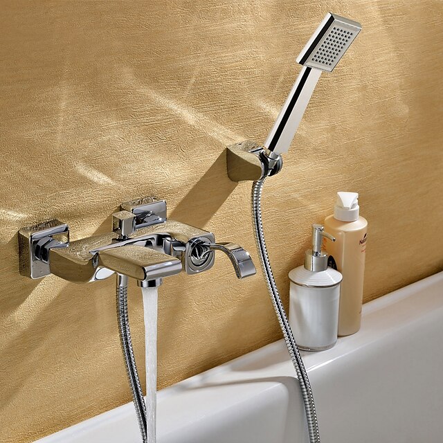  Contemporary  with  Chrome Single Handle Two Holes  for Wall Mount