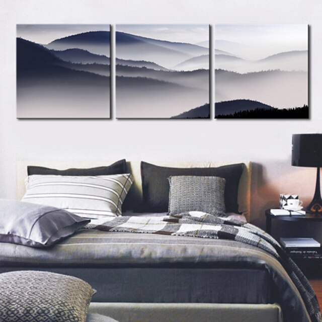 Stretched Canvas Print Art Landscape Mountain Set of 3
