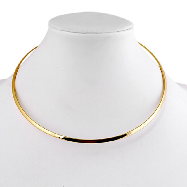  Pentru femei Coliere Choker femei Simplu stil minimalist Aliaj Auriu Argintiu Coliere Bijuterii 1 buc Pentru Zilnic Casual