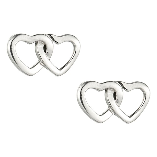  Okouzlující Sterling Silver tvaru srdce náušnice pro ženy