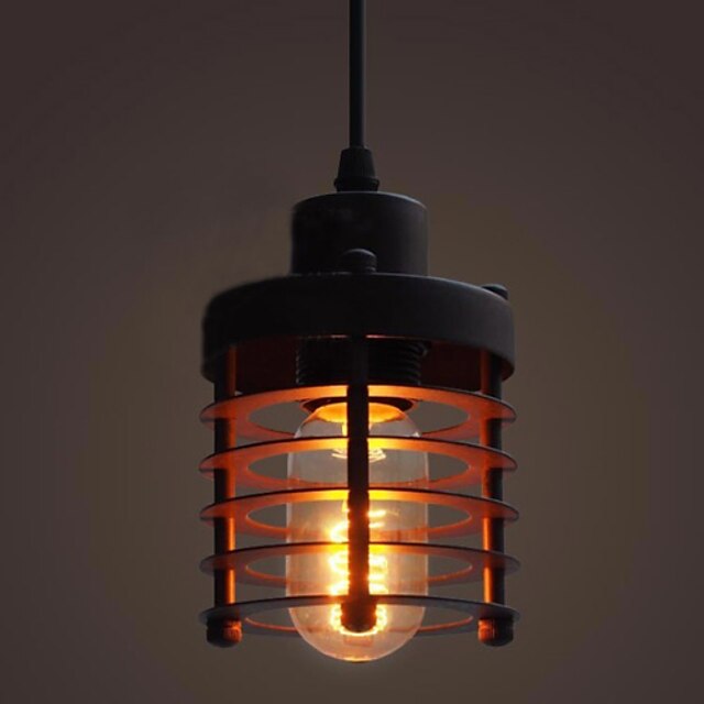  Max 40W Pendant Light ,  Traditional/Classic / Vintage Painting Feature for Mini Style Metal Living Room / Bedroom / Dining Room