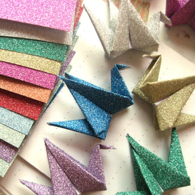  Flash Pó Papercranes Origami Materiais (12 Pieces)
