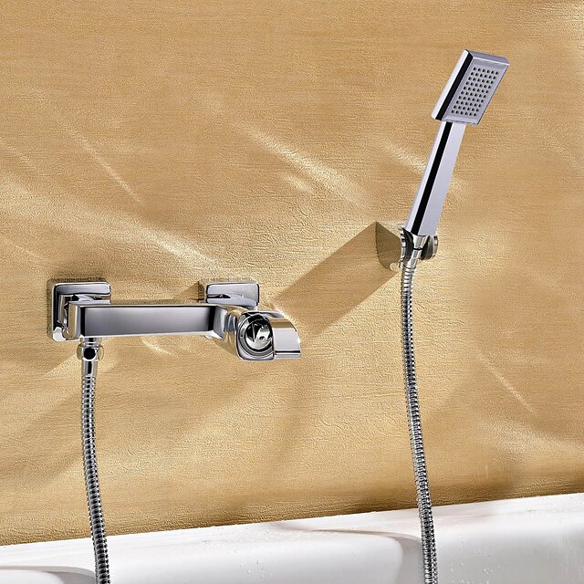  Sprinkle® Shower Faucets  ,  Contemporary  with  Chrome Single Handle Two Holes  ,  Feature  for Wall Mount