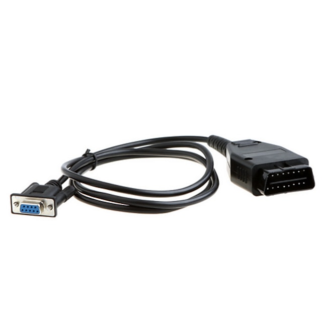  OBD2 16pin to DB9 RS232 Cable Car Diagnostic Scanner Adapter