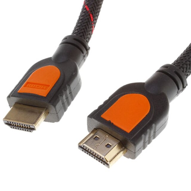  HDMI v1.4 Ethernet-kabel til 3D HDTV 1080p HD (0.3M)