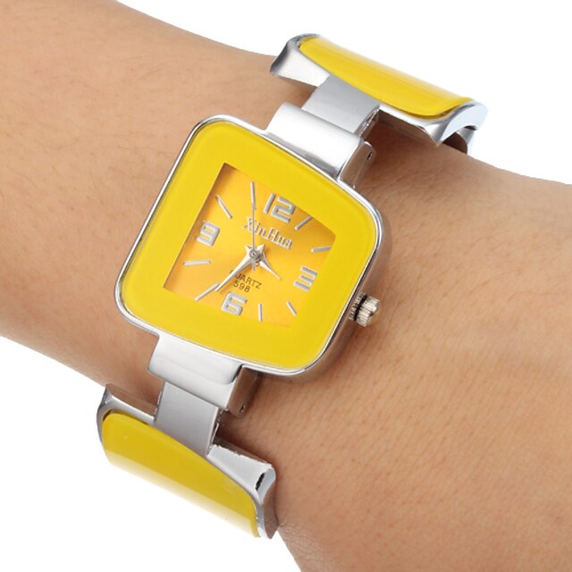  Dámské Módní hodinky Náramkové hodinky Křemenný Slitina Kapela Náramek Elegantní žlutá Žlutá