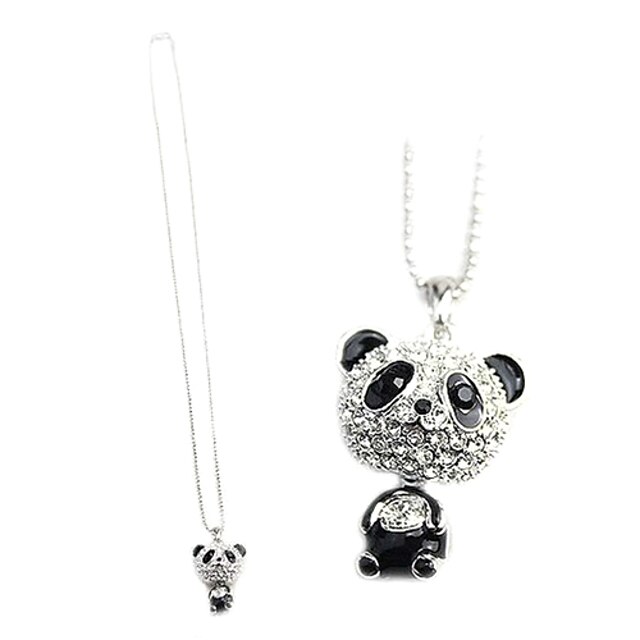  Women's Pendant Necklace Fashion Rhinestone Alloy Black Necklace Jewelry For Daily Casual
