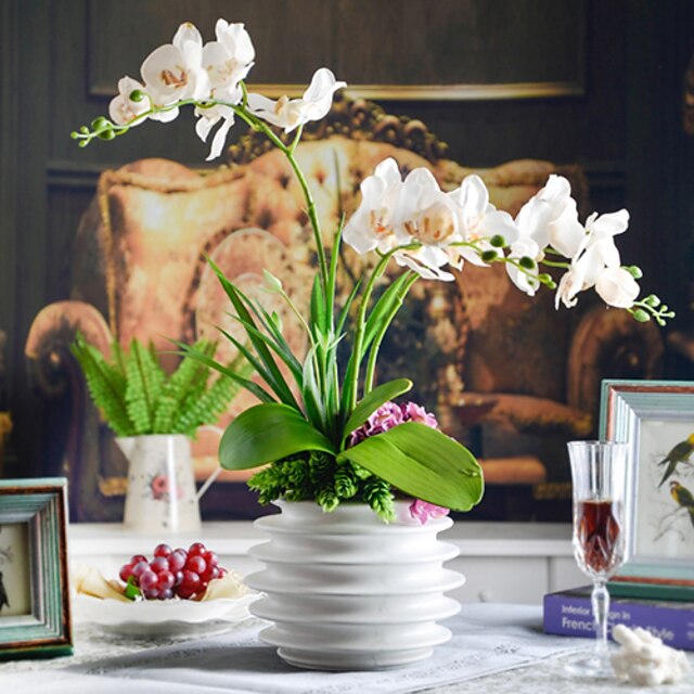  Филиал Полиэстер Орхидеи Букеты на стол Искусственные Цветы