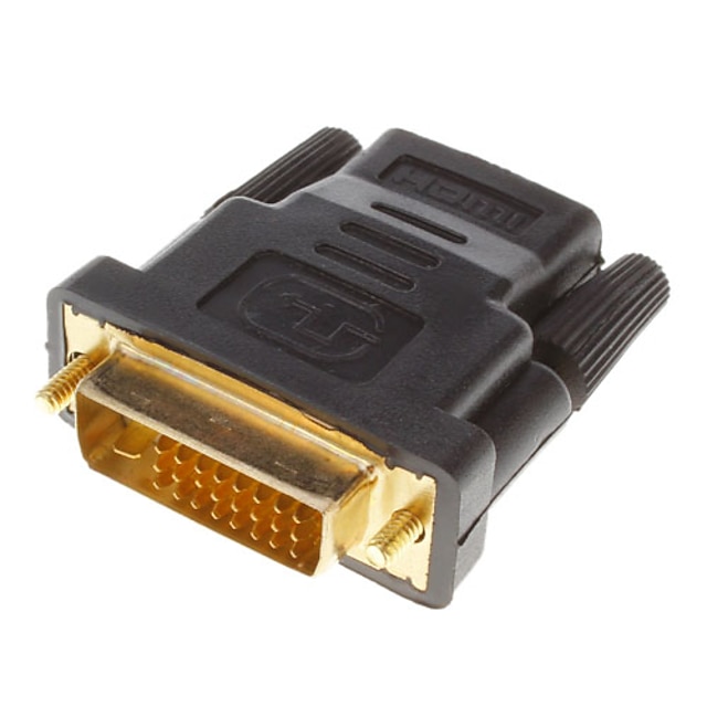  DVI 24 +1 macho para HDMI V1.3 feminino conversor adaptador HDTV