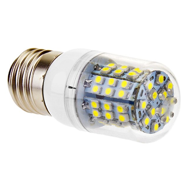  LED-kolbepærer 360 lm E26 / E27 T 60 LED Perler SMD 3528 Kold hvid 220-240 V