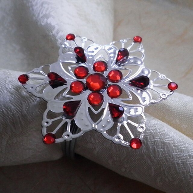  Snowflake מפיות טבעת, אקריליק