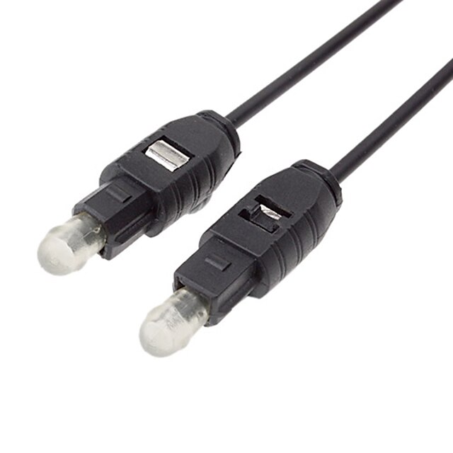  Fiber Optic M / M kabel Black (1,8 m)