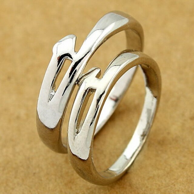  Silver Wedding Couple Ring(Random Size,A Pair) Promis rings for couples