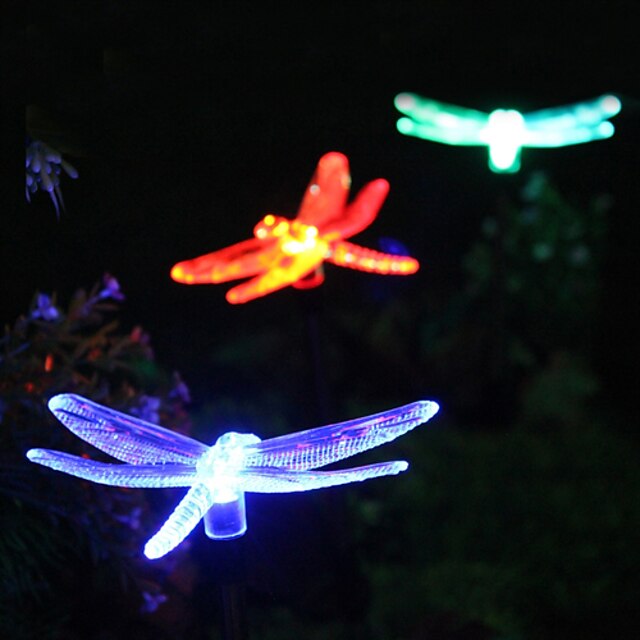  Solar Color-Změna Dragonfly Zahrada Vklad Light (CIS-57254A)