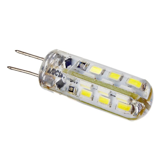  LED szpotlámpák 105 lm G4 24 LED gyöngyök SMD 3014 Meleg fehér Hideg fehér 12 V