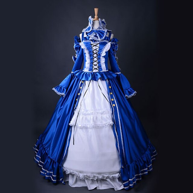  Classic Lolita Lolita Vestiti Per donna Raso Giapponese Costumi Cosplay Collage Manica lunga Lungo