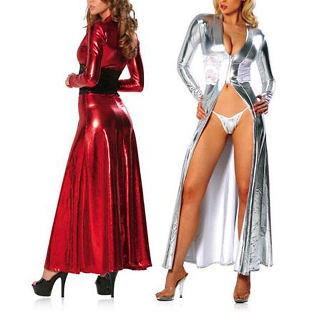  2 Color Deluxe PU Leather Women's Stage Costume