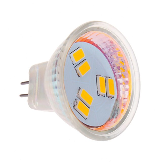  270lm Żarówki punktowe LED MR11 6 Koraliki LED SMD 5630 Ciepła biel / Zimna biel 12V