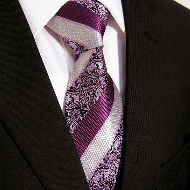  rento violetti kukka tulostaa kravatti