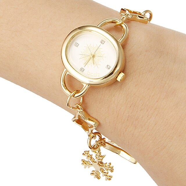  Women's Casual Watch Bracelet Watch Japanese Quartz Gold Elegant - Golden