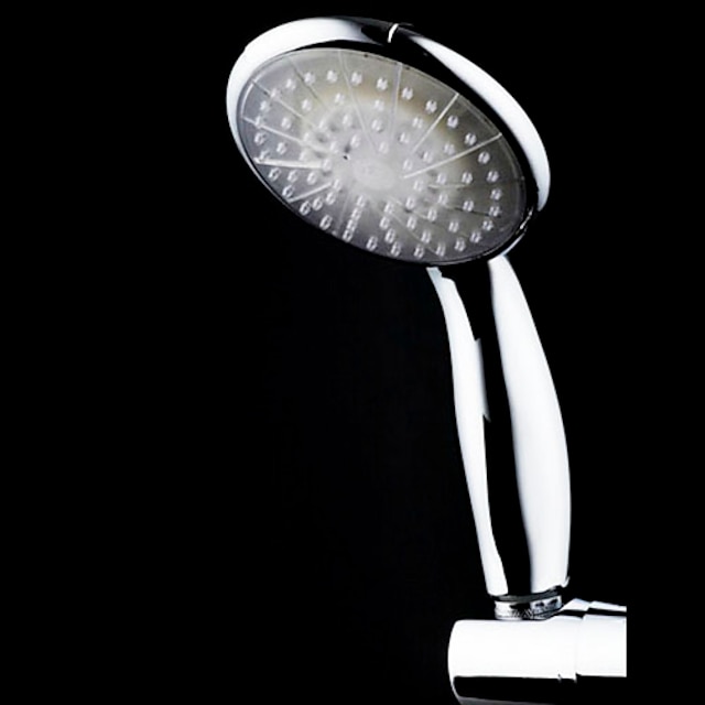  Luminex by PowerSpa Multi-Color Setting LED Handheld Shower Head with Air Jet LED Turbo Pressure-Boost Nozzle Technology