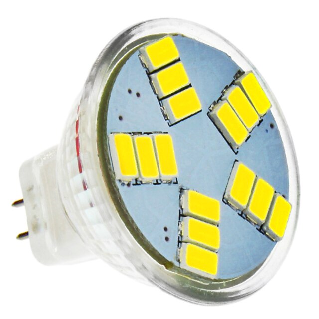  LED bodovky 420 lm MR11 15 LED korálky SMD 5630 Chladná bílá 12 V / #