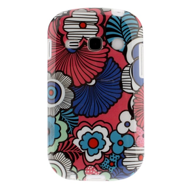  Colorful Petals Pattern TPU Soft Back Case Cover for Samsung Galaxy Fame S6810