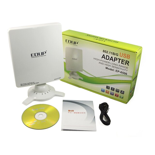  EDUP EP-6506 2000mW 54Mbps 802.11 b/g USB WiFi Wireless Network Adapter