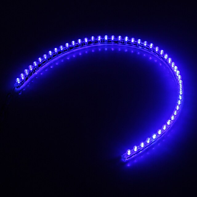  0.75m フレキシブルＬＥＤライトストリップ 48 LED Dip LED 1個 ブルー 車に最適 12 V / ＃