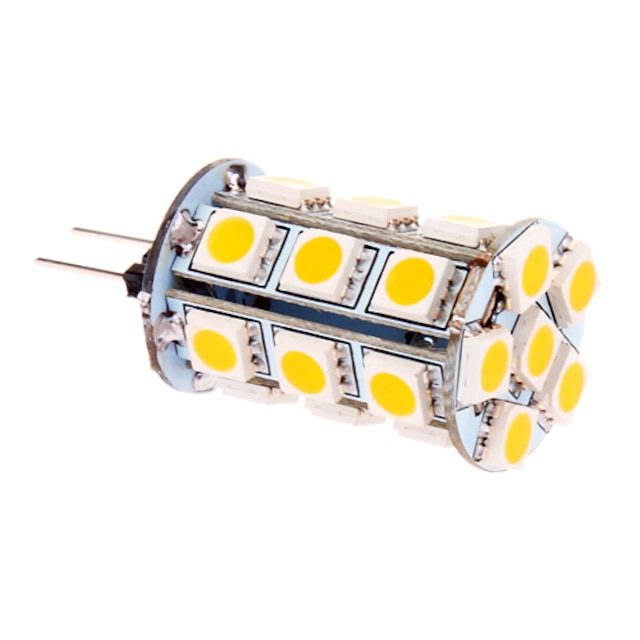  LED corn žárovky 370 lm G4 T 24 LED korálky SMD 5050 Teplá bílá Chladná bílá 12 V