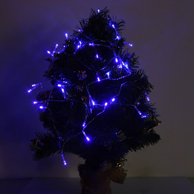  4m 40 leds modrý vánoční dekorativní lampa série baterie napájen