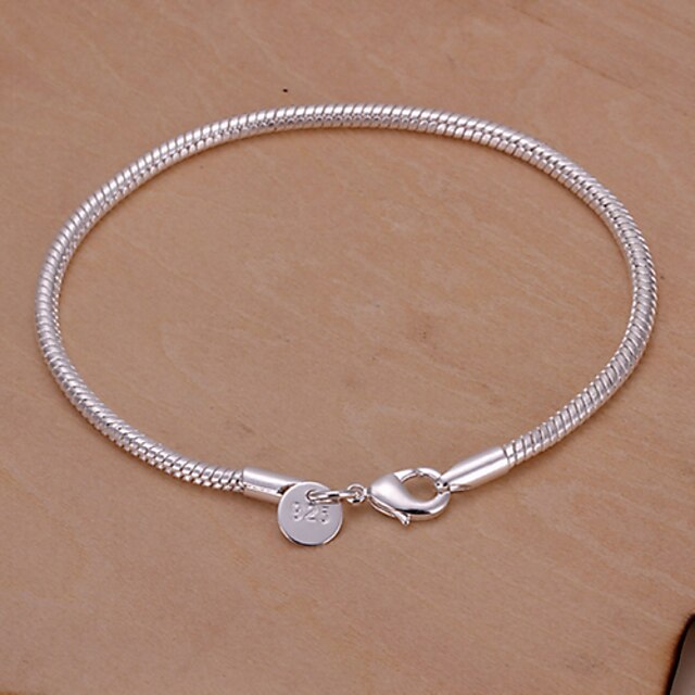  Women's Chain Bracelet - Silver Plated Snake Bracelet For Wedding / Party / Daily