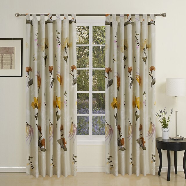  Räätälöity Ekologinen verhot Drapes 2 paneeli 2*(W183cm×L213cm) / Living Room