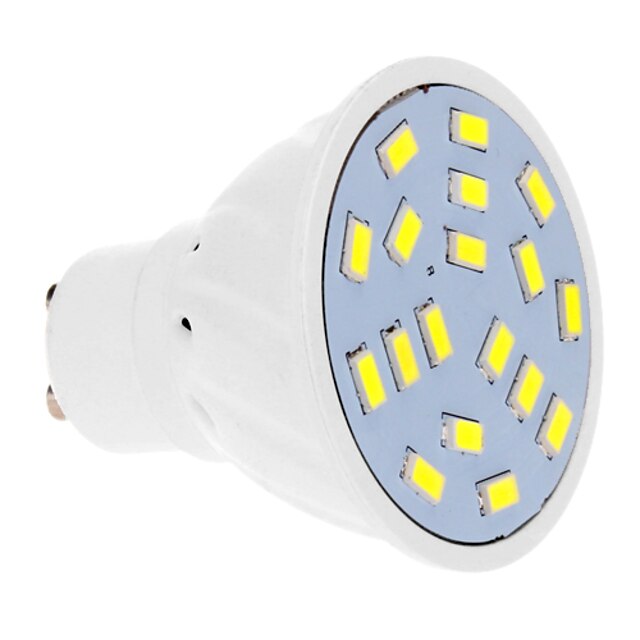  GU10 LED-spotpærer 18 leds SMD 5630 Kjølig hvit 570lm 5500-6500K AC 220-240V 
