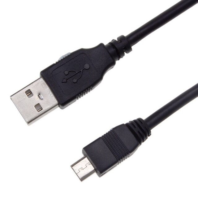  USB 2.0 мужчина к Micro USB 2.0 Мужской кабель черный (1M)