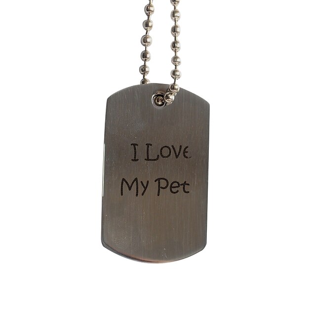  Personalizate cadouri Dog amprenta model Pet Id Name Tag cu lanț pentru câini