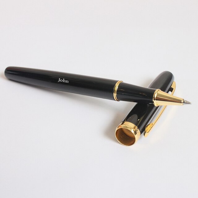  regalo penna roller groomsman personalizzato (0,5 mm nero ricarica)