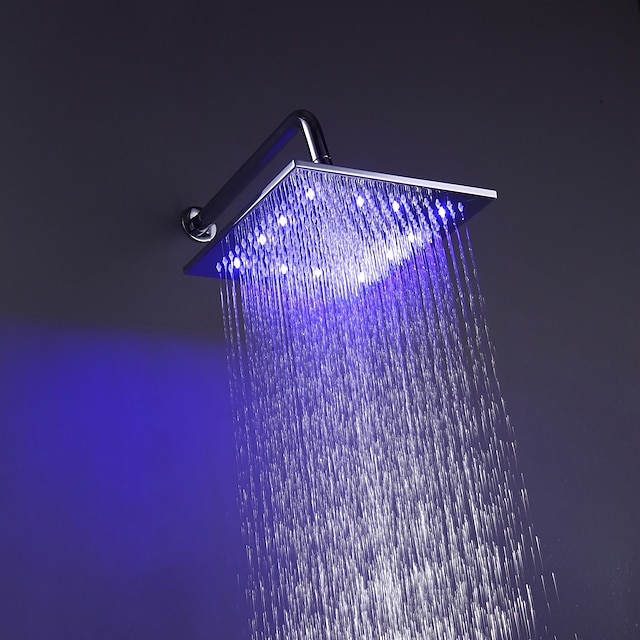  Современный Дождевая лейка Хром Особенность - Дождевая лейка LED, Душевая головка