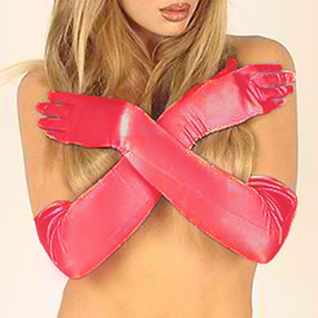  Women's Cosplay Sex Zentai Suits Gloves Catsuit Solid Colored Gauntlets / Satin