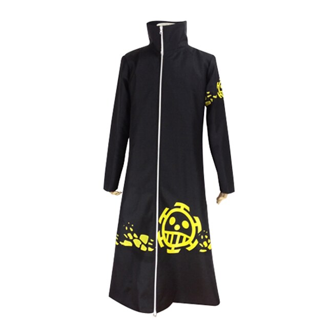 Inspired by One Piece Trafalgar Law Anime Cosplay Costumes Japanese Cosplay Suits Solid Colored Long Sleeve Coat For Men's