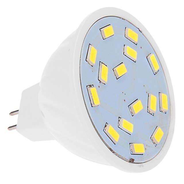  460 lm LED bodovky MR16 15 lED diody SMD 5630 Chladná bílá DC 12V