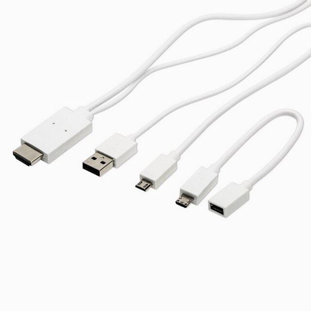  MOCREO Micro-USB auf HDMI 1080p MHL Adapter-Kabel für Samsung / HTC / andere Smart Phone mit MHL-Anschluss (1,8 M)